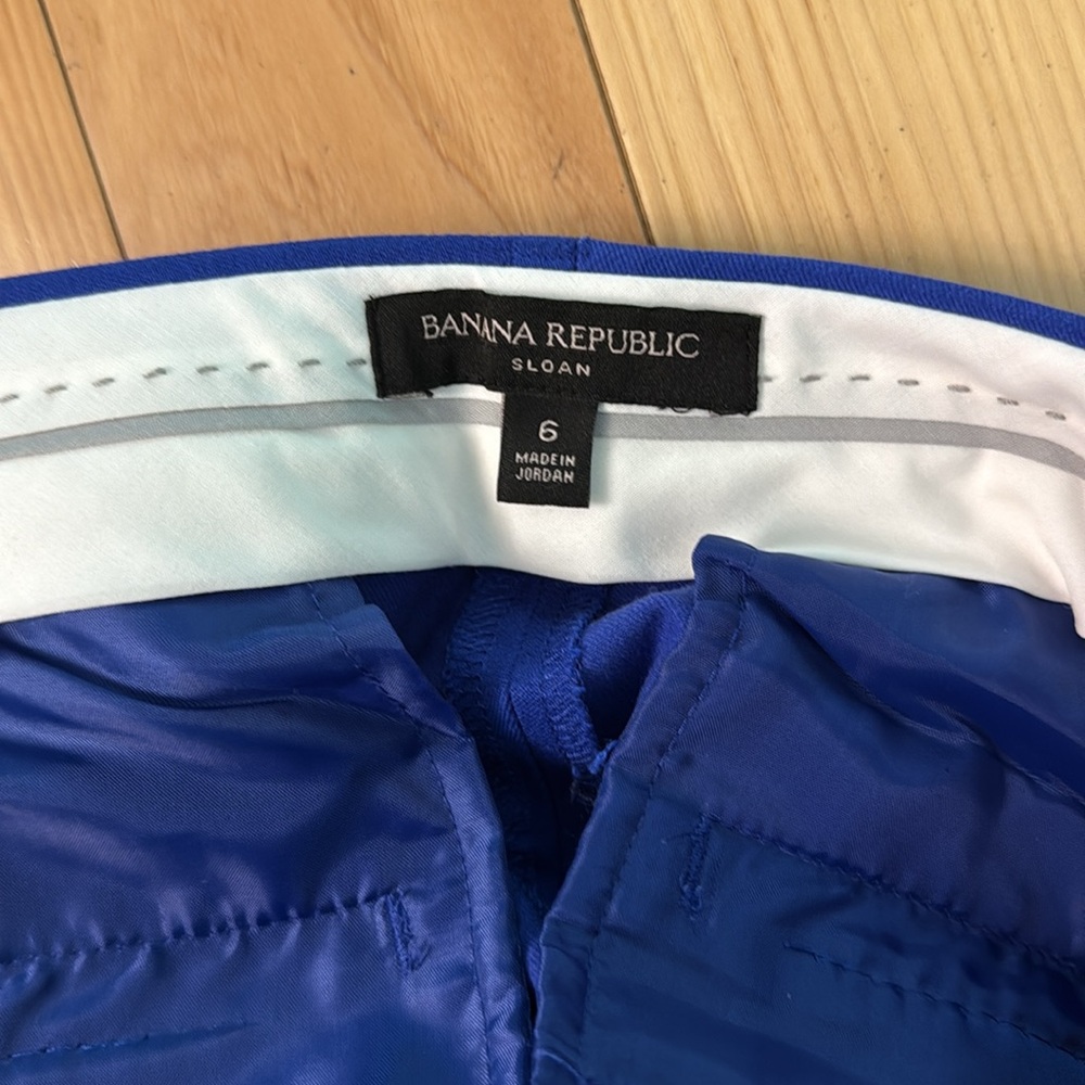 Banana Republic Sloan Blue Trousers size 6 - Picture 5 of 5